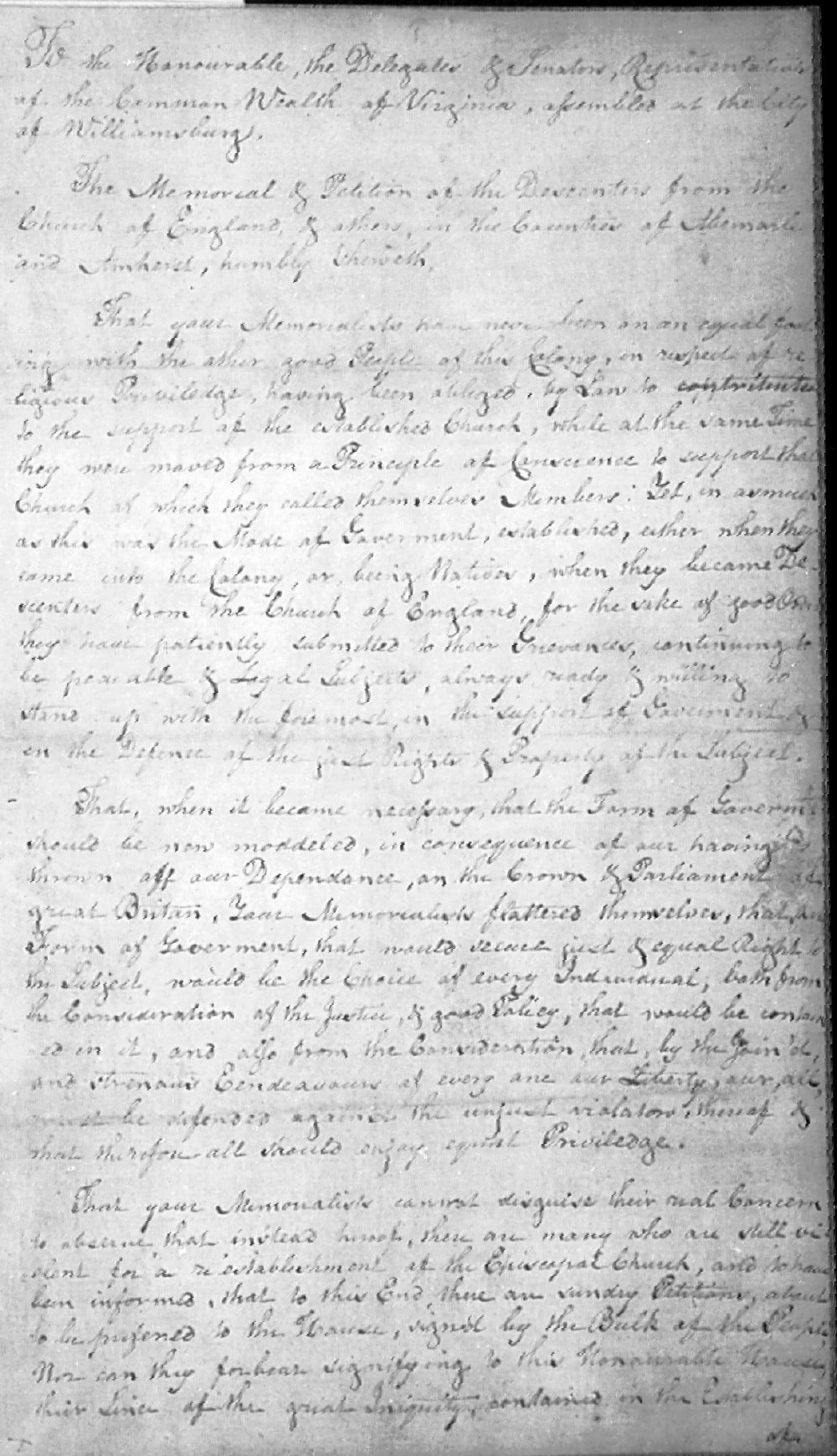 Albemarle Petition -- Page 1